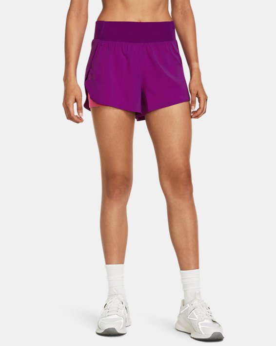 Women's UA Vanish 2-in-1 Shorts, Purple, pdpMainDesktop image number 0